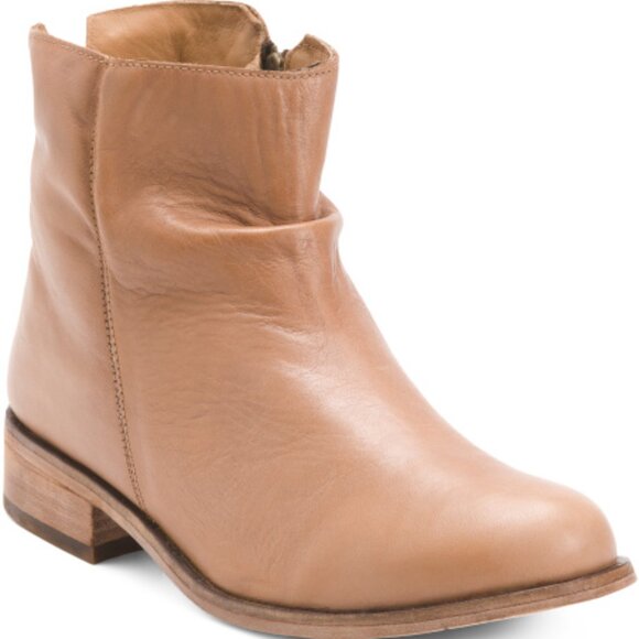 beek Leather Quail Booties in Saddle from Anthropologie - Picture 1 of 3